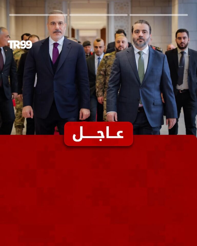وزير الخارجية التركي هاكان فيدان في مؤتمر صحفي مشترك مع نظيره السوري أسعد الشيباني