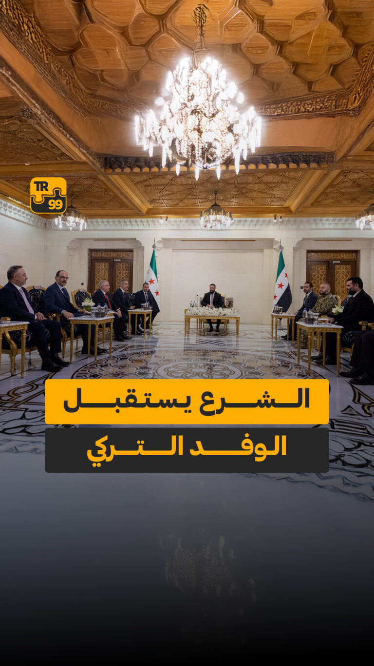 الشرع يستقبل الوفد التركي