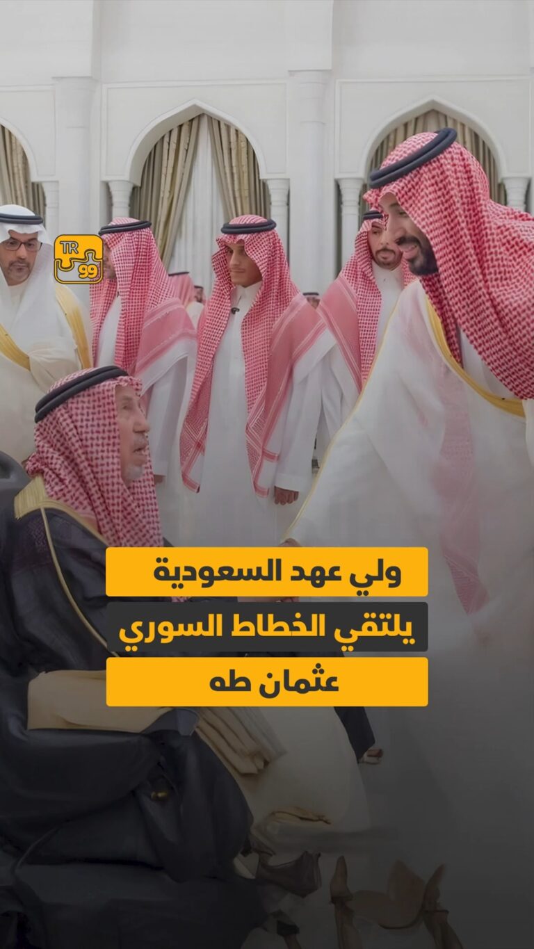 ولي عهد السعودية يلتقي الخطاط السوري عثمان طه