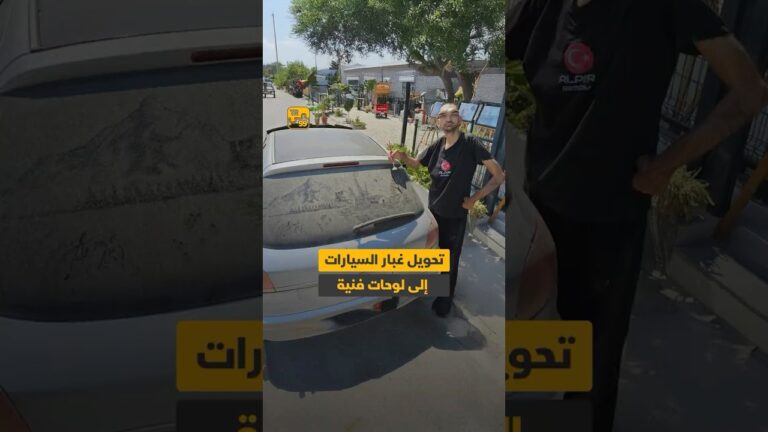 تحويل غبار السيارة إلى لوحات فنية